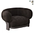Sleek Bol Armchair: Contemporary Comfort 3D model small image 4