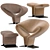 Elegant Ribbon Chair: 2017 Version 3D model small image 3