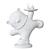 Arctic Organizer: Polar Bear Figurine 3D model small image 3