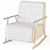 Elegant Rocking Chair | IKI by Isku 3D model small image 4