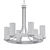 Lustrous Brilliance: Stiffel Chandelier 3D model small image 2