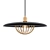 Sleek Black Pendant Light 3D model small image 1