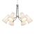 Elegant Polished Nickel Chandelier 3D model small image 1