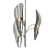 Sofia Silver Leaf Chandelier 3D model small image 1