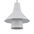 Elegant 12" Aged Brass Pendant 3D model small image 2