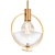 Vintage Brass Mini Pendant Light 3D model small image 1