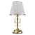 Antique Bronze Metal Table Lamp: Driana 3D model small image 1