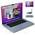 Sleek MacBook Pro in 5 Vibrant Colors 3D model small image 5