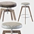 Modern MDF Italia Barstool 3D model small image 5