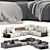 Modular Westside Poliform Sofa 3D model small image 1