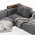 Modular Westside Poliform Sofa 3D model small image 2