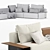 Modular Westside Poliform Sofa 3D model small image 7