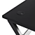 Gaming Desk with Cup Holder & Headphone Hook 3D model small image 5