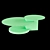Sleek Modern Round Coffee Table 3D model small image 4