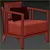 Contemporary GOBA Armchair 3D model small image 4