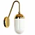 Vintage Brass Pelle Sconce 3D model small image 1