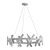 Elegant Wells Matte Black Chandelier 3D model small image 2