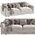 Modern Luxury Rendez Vous Bed 3D model small image 1