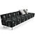 Gubi Modern Line Sofa Set 3D model small image 5