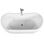 Luxury Italian Acrylic Bathtub 3D model small image 2