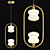 Sleek ALDA RING Pendant Light 3D model small image 1