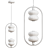 Sleek ALDA RING Pendant Light 3D model small image 3