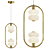 Sleek ALDA RING Pendant Light 3D model small image 4