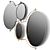 Sleek Orbit Mirror in 2 Colors 3D model small image 1