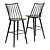 Elegant Windsor Bar Stool 3D model small image 1