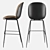 Beetle PU Bar Stool Set 3D model small image 4