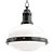 Vintage Two-Tone Pendant Light B.A.G 3D model small image 1