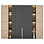 SpaceMaster Wardrobe 370x300x40cm 3D model small image 1