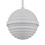 Hudson Valley Easton 10: Stylish Nickel Mini Pendant 3D model small image 1