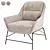 Elegant SADIRA Armchair: Timeless Comfort 3D model small image 2