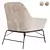 Elegant SADIRA Armchair: Timeless Comfort 3D model small image 5