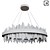 Empire Black Kronan Chandelier 3D model small image 3