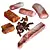 Savory Meat Selection 3D model small image 1