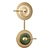 Green Disk Double Pendant: Unique Loft Design 3D model small image 1