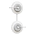 Green Disk Double Pendant: Unique Loft Design 3D model small image 3