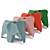 Vitra Eames Elephant Chair: Iconic Design for Kids 3D model small image 3