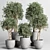 Concrete Dirt Vase Pot Tree 3D model small image 1