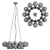 Elegant Pearl Chandelier 3D model small image 2