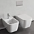 Rexa Design Maybe.2 WC&Bidet: Wall-Hung Luxury 3D model small image 1