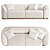 Luxury Pierre Sofa - Italian Glamour 3D model small image 3