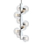 Glamorous Chrome Pendant Light 3D model small image 1
