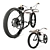 Classic Cruiser E-bike: Vintage Custom 3D model small image 3