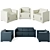 Manoa Park Benches: Stylish Seating by Univers & Cité 3D model small image 2