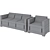 Manoa Park Benches: Stylish Seating by Univers & Cité 3D model small image 3