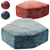 Luxurious Ulivi Dominic Pouf 3D model small image 1