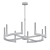 Elegant Bronze Chandelier, 48" Wide 3D model small image 2
